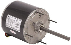 US Motors - 1 hp, OAO Enclosure, Auto Thermal Protection, 1,075 RPM, 208-230 Volt, 60 Hz, Single Phase Permanent Split Capacitor (PSC) Motor - Size 56Z Frame, Stud/Band Mount, 1 Speed, Ball Bearings, 5.2 Full Load Amps, B Class Insulation, Reversible - Exact Industrial Supply