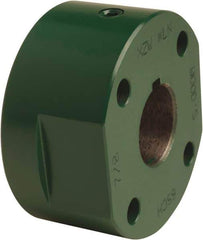 TB Wood's - 1-3/8" Bore, 5/16" x 5/32" Keyway Width x Depth, 3-5/8" Hub, 9 Flexible Coupling Hub - 3-5/8" OD, 1-31/32" OAL, Cast Iron, Order 2 Hubs, 2 Flanges & 1 Sleeve for Complete Coupling - Exact Industrial Supply