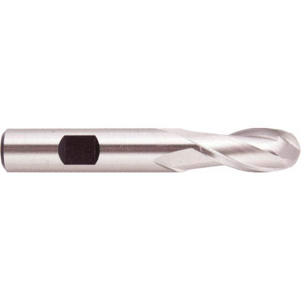 Regal Cutting Tools - 3/4" Diam, 1-5/8" LOC, 2 Flute High Speed Steel Ball End Mill - Exact Industrial Supply