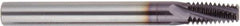 Regal Cutting Tools - 1/4-18, 3/8-18 NPTF, 0.305" Cutting Diam, 4 Flute, Solid Carbide Helical Flute Thread Mill - Internal/External Thread, 5/8" LOC, 3" OAL - Exact Industrial Supply