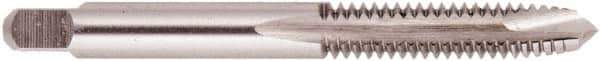 Regal Cutting Tools - M5x0.80 Metric, 2 Flute, Bright Finish, Solid Carbide Spiral Point Tap - Plug Chamfer, Right Hand Thread, 2-3/8" OAL, 7/8" Thread Length, 0.194" Shank Diam, 6H Class of Fit - Exact Industrial Supply