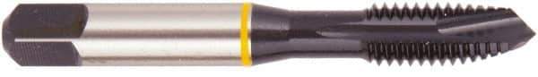Regal Cutting Tools - 1/4-20 UNC, 2 Flute, Oxide Finish, Vanadium High Speed Steel Spiral Point Tap - Plug Chamfer, Right Hand Thread, 2-1/2" OAL, 5/8" Thread Length, 0.255" Shank Diam, 2B Class of Fit, Series Triple Crown - Exact Industrial Supply