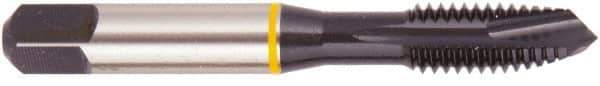 Regal Cutting Tools - M20x2.50 Metric, 3 Flute, Oxide Finish, Vanadium High Speed Steel Spiral Point Tap - Plug Chamfer, Right Hand Thread, 4-15/32" OAL, 0.652" Shank Diam, 6H Class of Fit, Series Triple Crown - Exact Industrial Supply