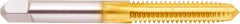 Regal Cutting Tools - M18x1.50 Metric Fine 6H 4 Flute TiN Finish High Speed Steel Straight Flute Standard Hand Tap - Plug, Right Hand Thread, 4-1/32" OAL, 1-13/16" Thread Length, D6 Limit, Oversize - Exact Industrial Supply