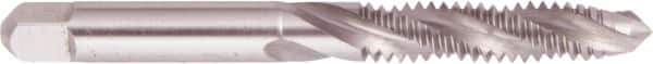 Regal Cutting Tools - 1/2-13 UNC 3 Flute 3B Plug Spiral Flute Tap - High Speed Steel, Bright Finish, 3-3/8" OAL, Right Hand Flute, Right Hand Thread, H3 - Exact Industrial Supply