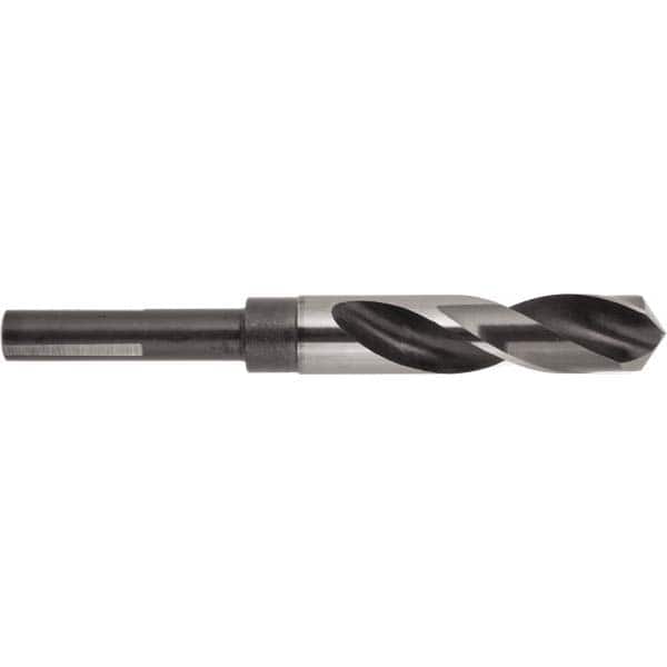 National Twist Drill - 1-9/64" Drill, 118° Point, High Speed Steel Silver Deming & Reduced Shank Drill Bit - Exact Industrial Supply