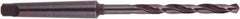 National Twist Drill - 1-1/64", 3MT 118° Point High Speed Steel Taper Shank Drill Bit - Oxide Finish, 6-1/2" Flute Length, 11-1/8" OAL, Spiral Flute, Series 200 - Exact Industrial Supply