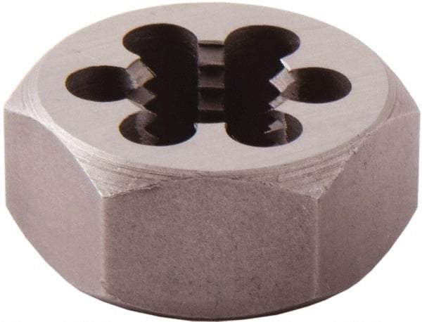 Regal Cutting Tools - 1-1/4 - 7 UNC Thread, 2-3/16" Hex, Right Hand Thread, Hex Rethreading Die - High Speed Steel, 1" Thick - Exact Industrial Supply