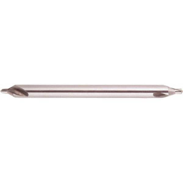 National Twist Drill - #4 Plain Cut 60° Incl Angle High Speed Steel Combo Drill & Countersink - Exact Industrial Supply