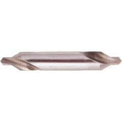 National Twist Drill - #8 Plain Cut 60° Incl Angle High Speed Steel Combo Drill & Countersink - Exact Industrial Supply