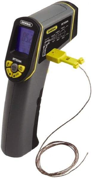 General - -50 to 650°C (-58 to 1201°F) Infrared Thermometer - 12:1 Distance to Spot Ratio - Exact Industrial Supply