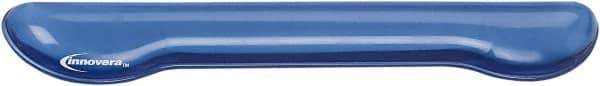 innovera - 2-7/8" x 18-1/4" x 1-1/4" Blue Keyboard Wrist Rest - Use with Keyboard - Exact Industrial Supply