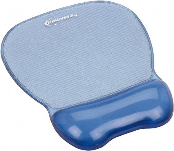 innovera - 9-5/8" x 8-1/4" x 1-1/8" Blue Mouse Pad - Use with Mouse - Exact Industrial Supply