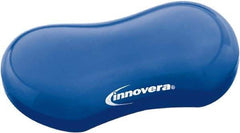 innovera - 3-1/8" x 4-3/4" x 1" Blue Wrist Rest - Use with Mouse - Exact Industrial Supply