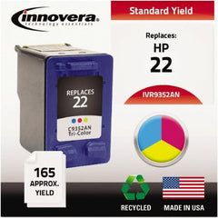 innovera - Remanufactured C9352AN (22) Ink, 165 Page-Yield, Tri-Color - Exact Industrial Supply