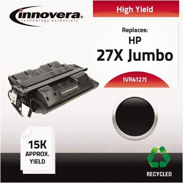 innovera - Black Toner Cartridge - Use with HP LaserJet 4000, 4000N, 4000SE, 4000T, 4000TN, 4050, 4050N, 4050SE, 4050T, 4050TN - Exact Industrial Supply