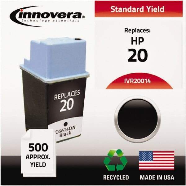 innovera - Black Inkjet Printer Cartridge - Use with HP Deskjet D2530, D2545, D2560, D5560, F4200, F4440, F4480, Photosmart C4640, C4650, C4680, C4795 - Exact Industrial Supply