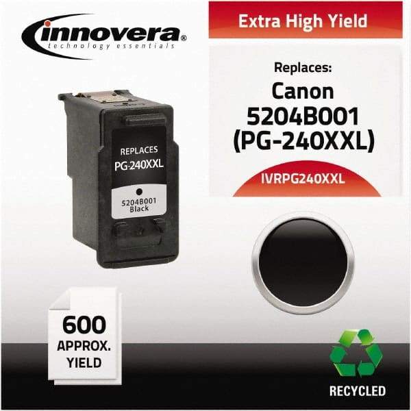 innovera - Black Inkjet Printer Cartridge - Use with Canon PIXMA Photo All-in-One Printers MG2120, MG2220, MG3120, MG3220, MG3520, MG4120, MG4220, Cannon MultiPASS 530, 545, 555, 560, 635, 3000, 3500, 50, 5000, 530, 545, 5500, 555, 560, 635 - Exact Industrial Supply