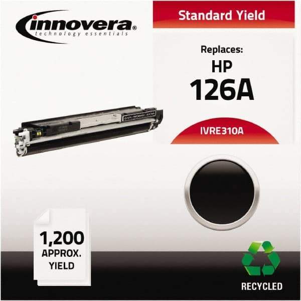 innovera - Black Toner Cartridge - Use with HP Color LaserJet CP1020, CP1025NW, LaserJet Pro 100 Color MFP M175A, M175NW, LaserJet Pro 200 Color MFP M275NW - Exact Industrial Supply
