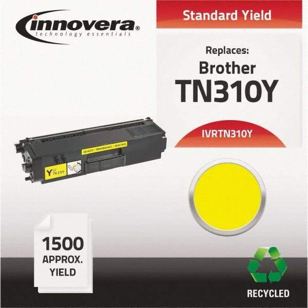 innovera - Yellow Toner Cartridge - Use with Brother DCP-9050CDN, 9055CDN, 9270CDN, HL-4140CN, 4150CDN, 4570CDW, 4570CDWT, MFC-9460CDN, 9465CDN, 9560CDW, 9970, 9970CDW - Exact Industrial Supply