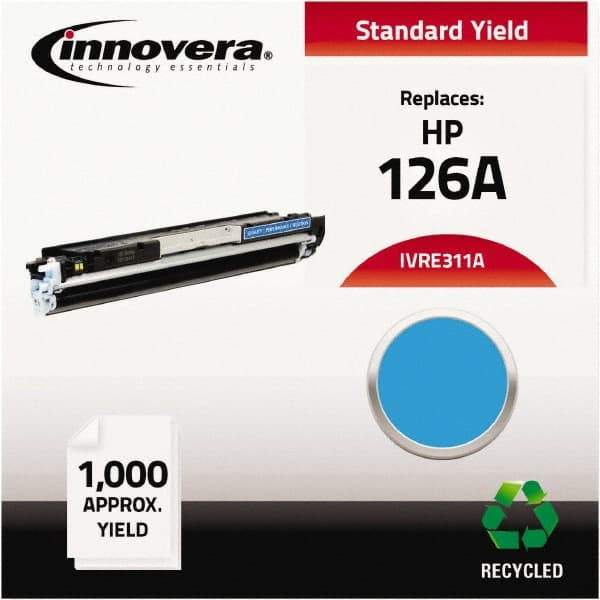 innovera - Cyan Toner Cartridge - Use with HP Color LaserJet CP1020, CP1025NW, LaserJet Pro 100 Color MFP M175A, M175NW, LaserJet Pro 200 Color MFP M275NW - Exact Industrial Supply