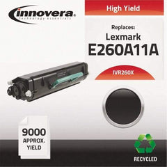 innovera - Black Toner Cartridge - Use with Lexmark E260D, E260DN, E360D, E360DN, E460DN, E460DW, E462DTN - Exact Industrial Supply