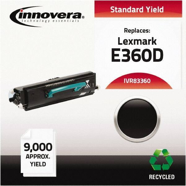 innovera - Black Toner Cartridge - Use with Lexmark E360d, E360dn, E460dn, E460dw, E462dtn - Exact Industrial Supply