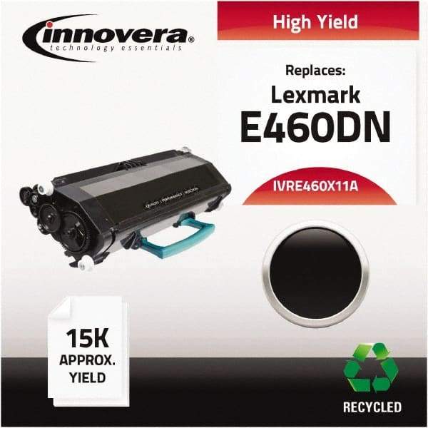 innovera - Black Toner Cartridge - Use with Lexmark E460dn, E460dw, E462DTN, X463DE, X464DE, X466DE - Exact Industrial Supply