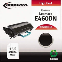 innovera - Black Toner Cartridge - Use with Lexmark E460dn, E460dw, E462DTN, X463DE, X464DE, X466DE - Exact Industrial Supply