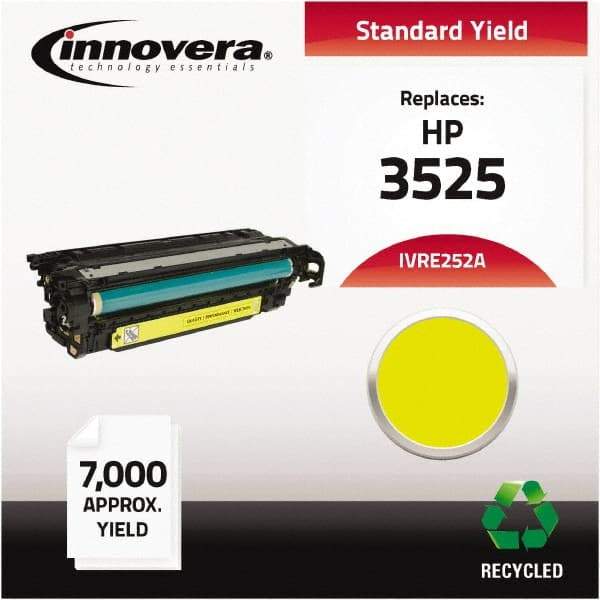 innovera - Yellow Toner Cartridge - Use with HP Color LaserJet CM3530 MFP, CM3530FS MFP, CP3525DN, CP3525N, CP3525X - Exact Industrial Supply