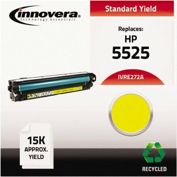innovera - Yellow Toner Cartridge - Use with HP Color LaserJet Enterprise CP5520, CP5525n, CP5525dn, CP5525xh - Exact Industrial Supply