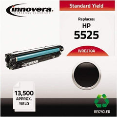 innovera - Black Toner Cartridge - Use with HP Color LaserJet Enterprise CP5520, CP5525n, CP5525dn, CP5525xh - Exact Industrial Supply