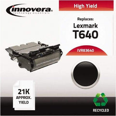 innovera - Black Toner Cartridge - Use with Lexmark T640, T640DN, T640DTN, T640N, T640TN, T642, T642DTN, T642N, T642TN, T644, T644DTN, T644N, T644TN, X642E, X644E, X646E - Exact Industrial Supply