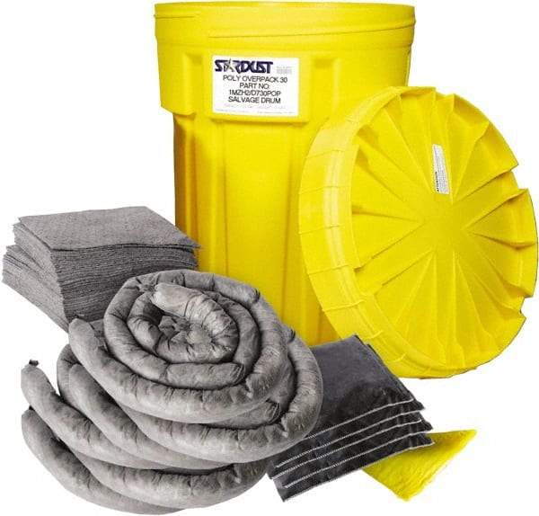 Stardust Spill Products - Spill Clean-Up System Accessory Kit Spill Kit - 30 Gal Mobile Spill Cart - Exact Industrial Supply
