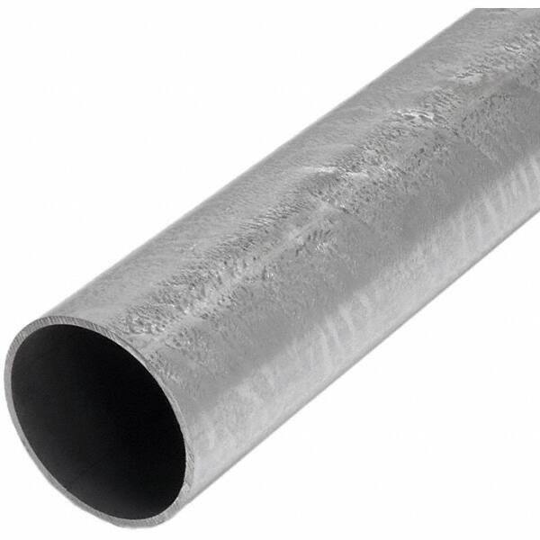 TAPCO - 12' High, Galvanized Traffic Sign Post - Steel, Silver - Exact Industrial Supply