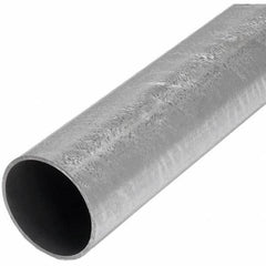 TAPCO - 12' High, Galvanized Traffic Sign Post - Steel, Silver - Exact Industrial Supply
