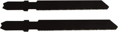 Disston - 2-3/4" Long, 20 Teeth per Inch, Carbon Steel Jig Saw Blade - Toothed Edge, 0.067" Thick, U-Shank, Raker Tooth Set - Exact Industrial Supply