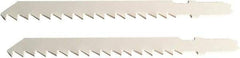 Disston - 6" Long, 6 Teeth per Inch, Carbon Steel Jig Saw Blade - Toothed Edge, 0.067" Thick, U-Shank, Raker Tooth Set - Exact Industrial Supply