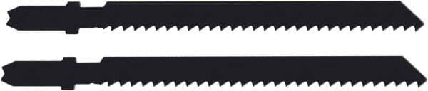 Disston - 2-3/4" Long, 8 Teeth per Inch, Carbon Steel Jig Saw Blade - Toothed Edge, 0.067" Thick, U-Shank, Raker Tooth Set - Exact Industrial Supply