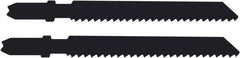 Disston - 3-1/2" Long, 10 Teeth per Inch, Carbon Steel Jig Saw Blade - Toothed Edge, 0.067" Thick, U-Shank, Raker Tooth Set - Exact Industrial Supply