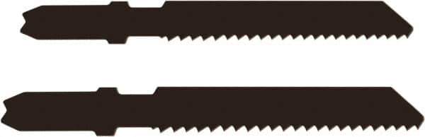 Disston - 3-1/8" Long, 12 Teeth per Inch, Carbon Steel Jig Saw Blade - Toothed Edge, 0.067" Thick, U-Shank, Raker Tooth Set - Exact Industrial Supply