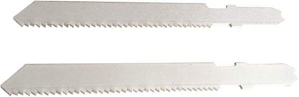 Disston - 3" Long, 18 Teeth per Inch, Bi-Metal Jig Saw Blade - Toothed Edge, 0.06" Thick, U-Shank, Raker Tooth Set - Exact Industrial Supply