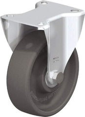 Blickle - 5" Diam x 1-9/16" Wide x 5-7/8" OAH Top Plate Mount Rigid Caster - Heat-Resistant Nylon, 770 Lb Capacity, Ball Bearing, 3-15/16 x 3-3/8" Plate - Exact Industrial Supply