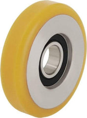 Blickle - 3 Inch Diameter x 63/64 Inch Wide, Polyurethane-Elastomer Blickle Extrathane Caster Wheel - 363 Lb. Capacity, 15/32 Inch Axle Diameter, Ball Bearing - Exact Industrial Supply
