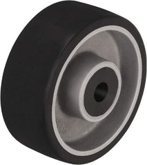 Blickle - 4 Inch Diameter x 1-37/64 Inch Wide, Polyurethane-Elastomer Blickle Softhane Caster Wheel - 220 Lb. Capacity, 1/2 Inch Axle Diameter, Plain Bore Bearing - Exact Industrial Supply