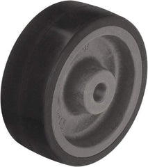 Blickle - 4 Inch Diameter x 1-37/64 Inch Wide, Heat-Resistant Silicone Rubber Caster Wheel - 220 Lb. Capacity, 1/2 Inch Axle Diameter, Plain Bore Bearing - Exact Industrial Supply