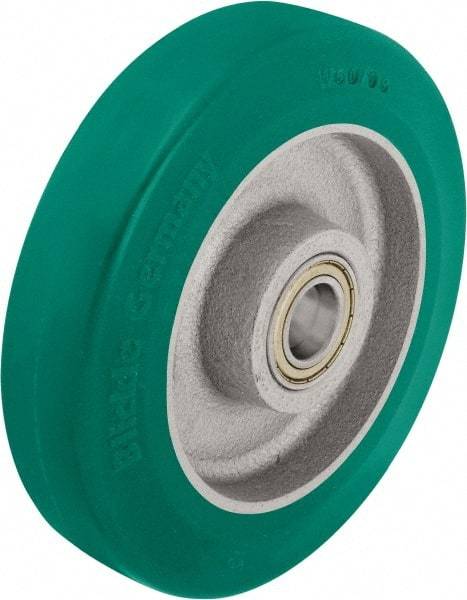 Blickle - 10 Inch Diameter x 2-23/64 Inch Wide, Polyurethane-Elastomer Blickle Softhane Caster Wheel - 2,640 Lb. Capacity, 1 Inch Axle Diameter, Ball Bearing - Exact Industrial Supply