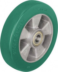 Blickle - 7 Inch Diameter x 1-31/32 Inch Wide, Polyurethane-Elastomer Blickle Softhane Caster Wheel - 1,320 Lb. Capacity, 25/32 Inch Axle Diameter, Ball Bearing - Exact Industrial Supply