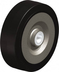 Blickle - 10 Inch Diameter x 3-9/64 Inch Wide, Solid Rubber Caster Wheel - 2,200 Lb. Capacity, 1-3/16 Inch Axle Diameter, Ball Bearing - Exact Industrial Supply