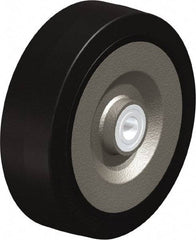 Blickle - 10 Inch Diameter x 3-9/64 Inch Wide, Solid Rubber Caster Wheel - 2,200 Lb. Capacity, 1 Inch Axle Diameter, Ball Bearing - Exact Industrial Supply